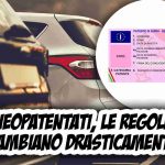 Cambiano le regole per i neopatentati