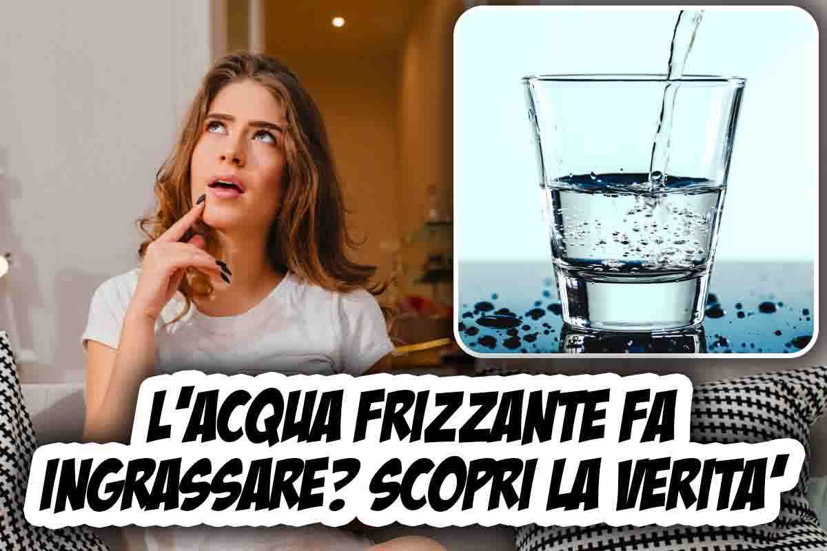 l'acqua frizzante da ingrassare?