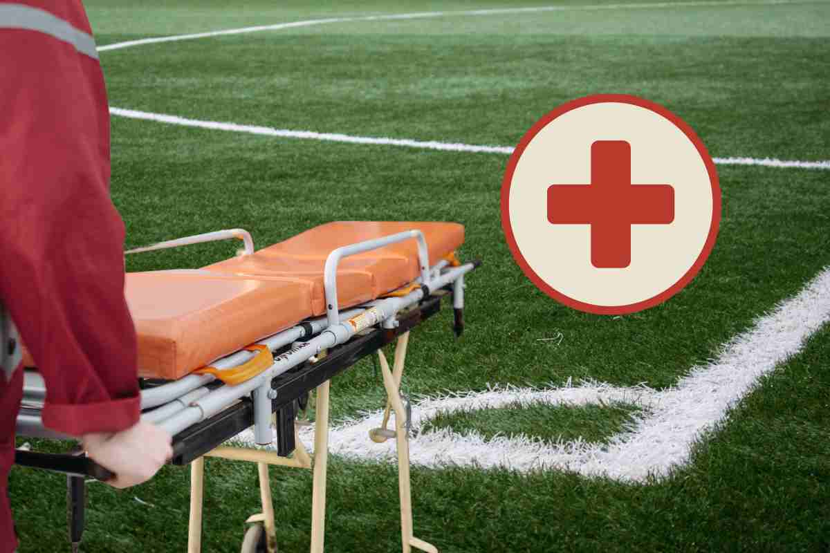 Campo calcio personale medico