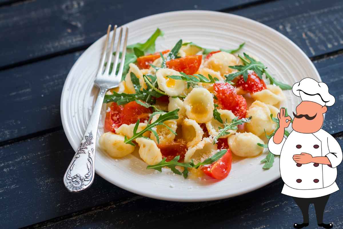 Orecchiette rucola pomodorini