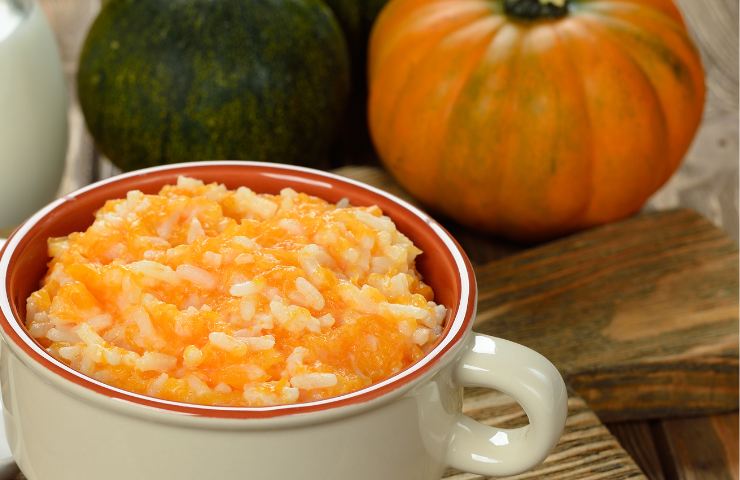 Risotto alla zucca nel tegame