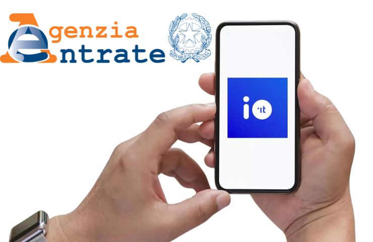 agenzia delle entrate su app io 