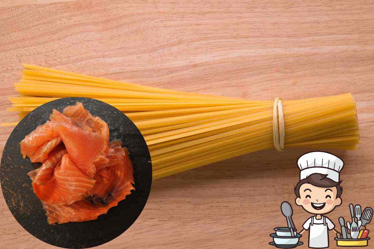 Linguine salmone