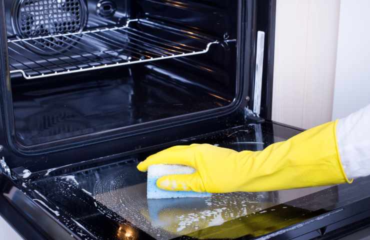 Pulizia vetro forno